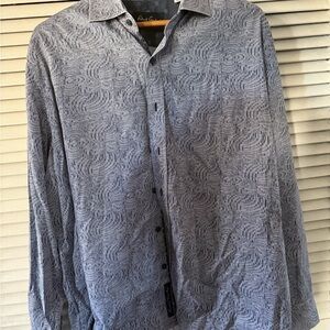 Robert Graham Gray Patterned Men's Shirt